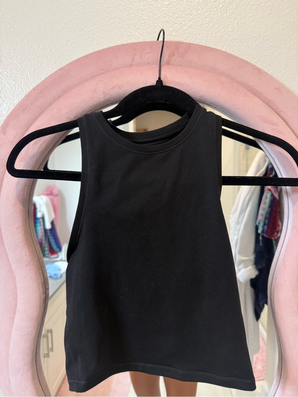 Athleta Black High-Neck Tank Top